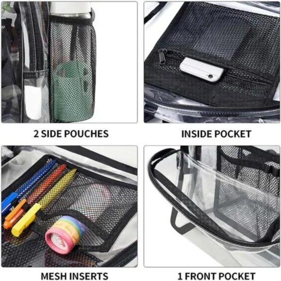New Clear Backpack Heavy Duty PVC Transparent Backpack - Picture 5 of 7
